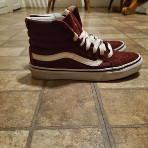 High top maroon vans
